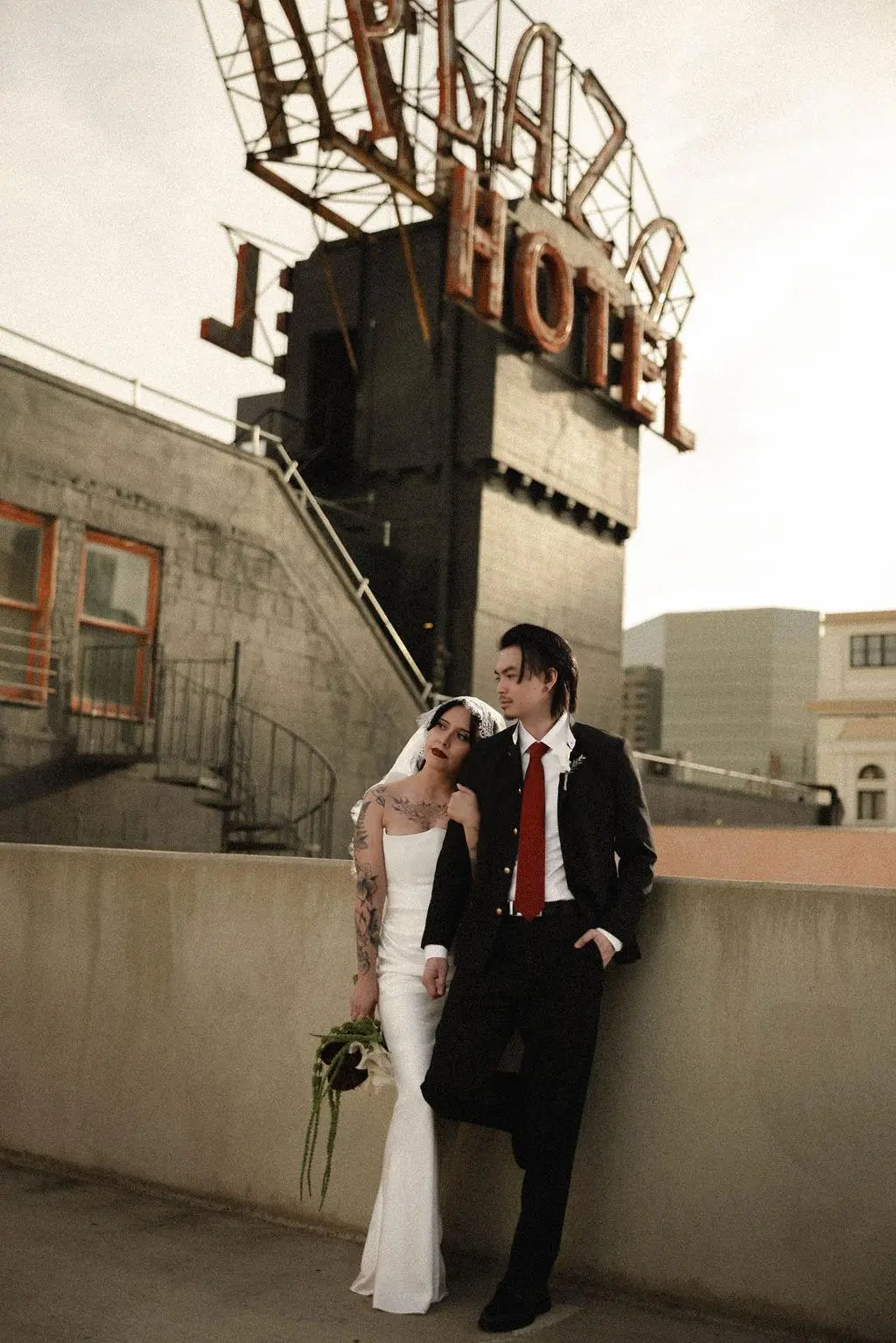 Downtown San Diego elopement photography in the Gaslamp Quarter by Cinematica Weddings.